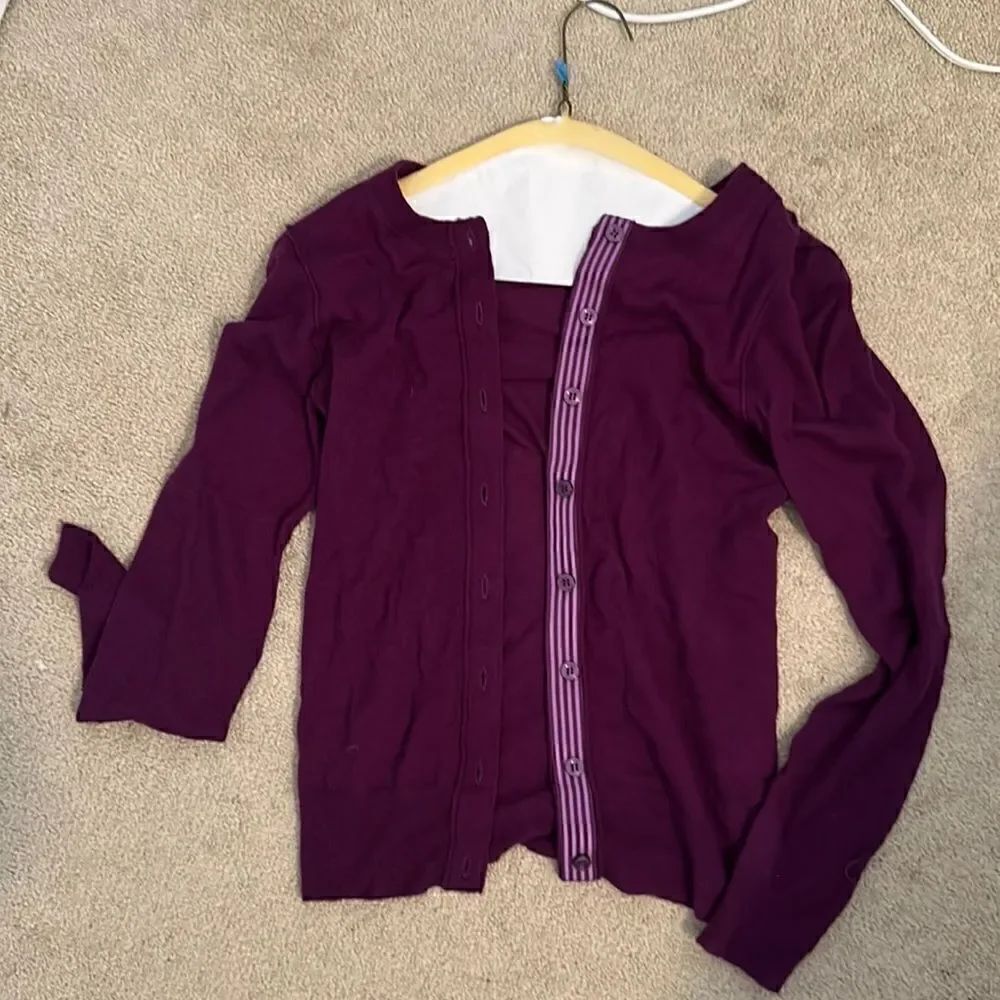 Splendid Cashmere Cardigan XS purple